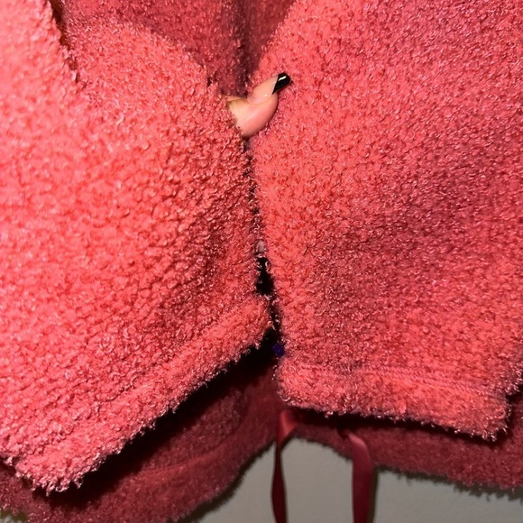 Nike women’s pink therma fit teddy pull over sweatshirt jacket XL - Picture 8 of 13